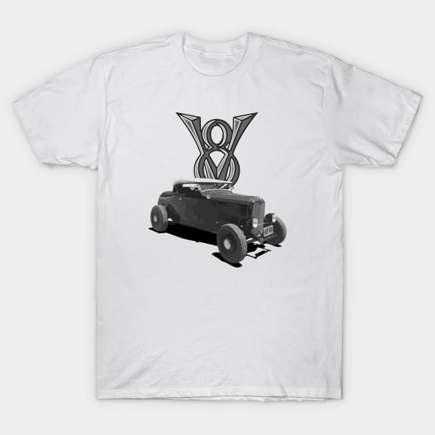 1932 Ford V8 Roadster Hot Rod T-Shirt by hotroddude